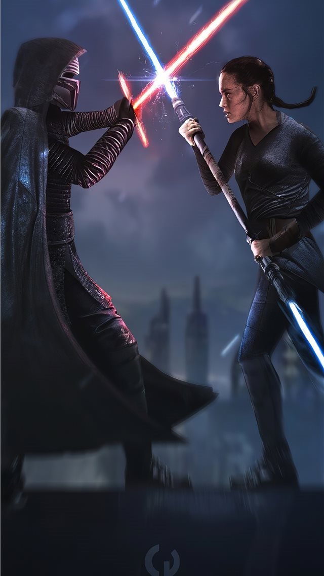 640x1136 star wars ix duel of fates 4k - artwork iPhone Wallpaper