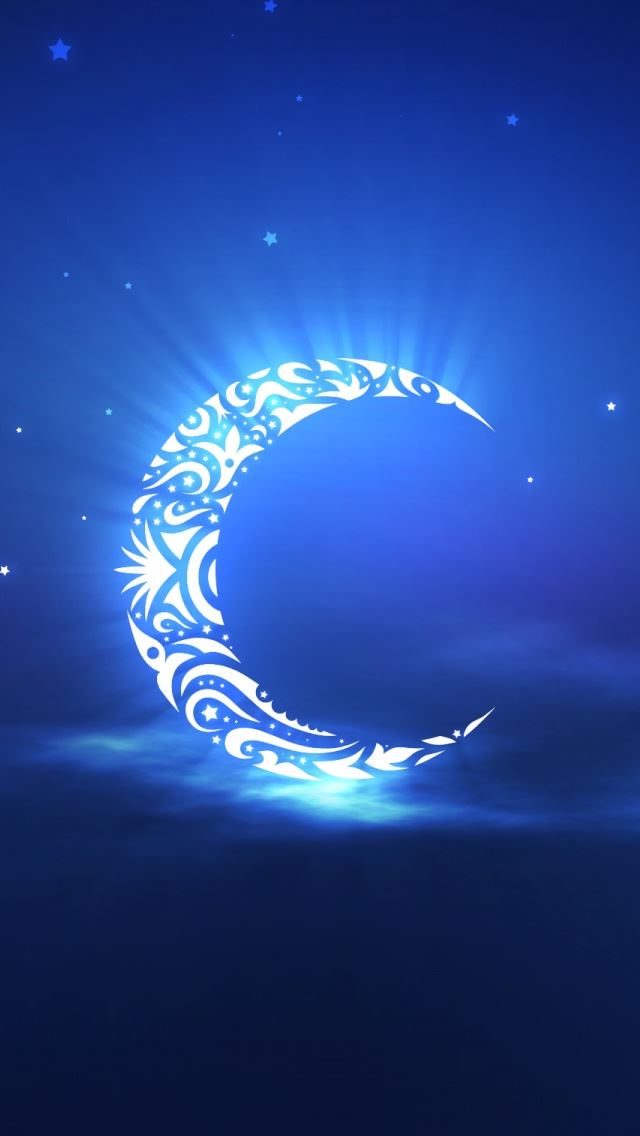640x1136 Holy Ramadan Moon - star iPhone Wallpaper