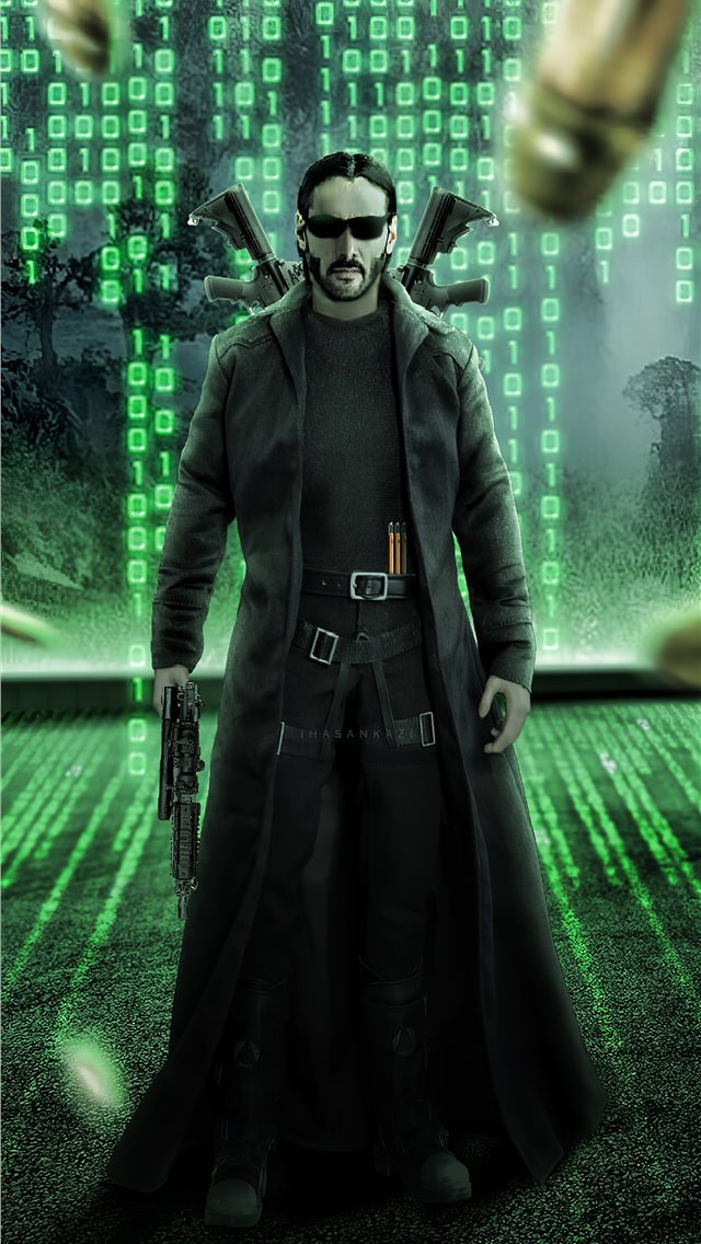 640x1136 the matrix 4 neo is back - artstation iPhone Wallpaper