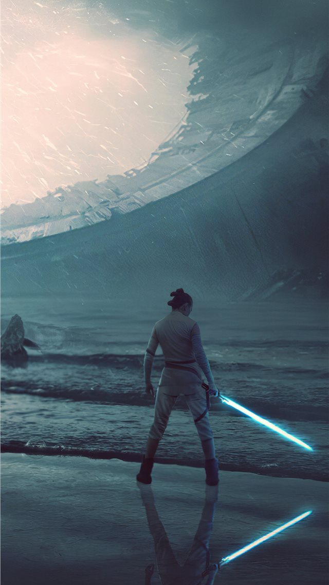 640x1136 rey rise of skywalker 4k - star wars iPhone Wallpaper