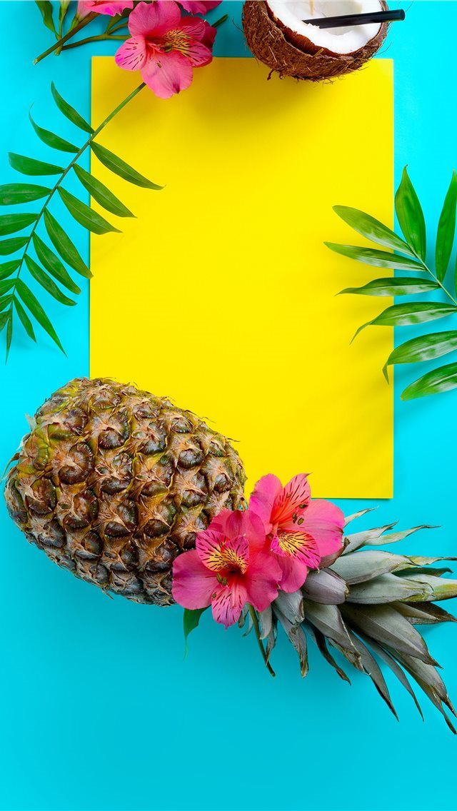 640x1136 1500x2592 Summer Wallpaper Tropical Fruit Wallpape... -  iPhone Wallpaper