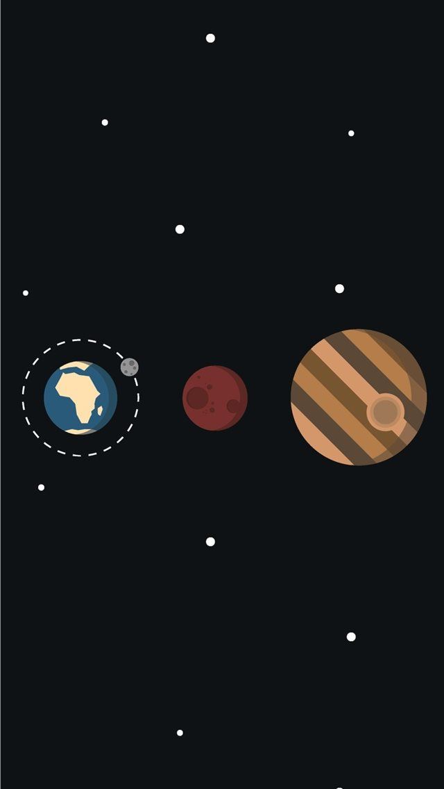 640x1136 1440x2960 Solar System Minimalism Samsung Galaxy N... -  iPhone Wallpaper