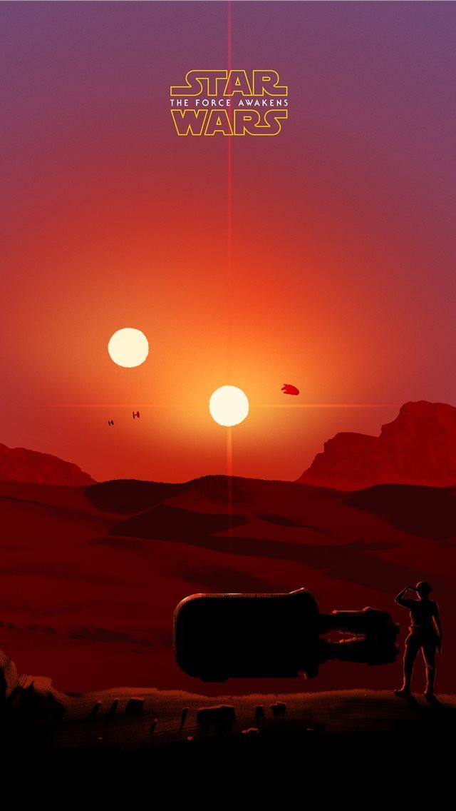 640x1136 Minimalism portrait display Star Wars The Force Aw... - trends iPhone Wallpaper