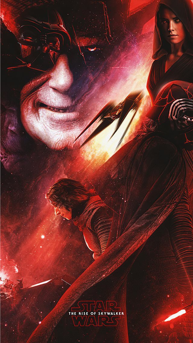 640x1136 star wars the rise of skywalker art 4k - star wars iPhone Wallpaper