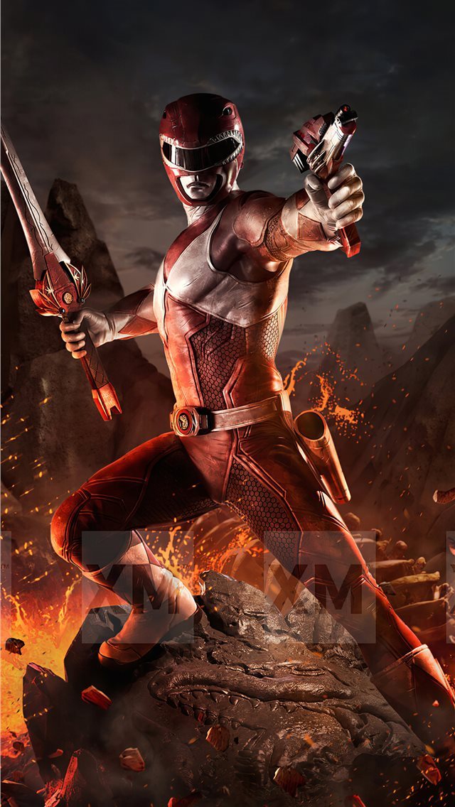 640x1136 red ranger - artstation iPhone Wallpaper