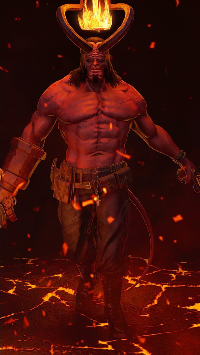 640x1136 hellboy 4k 2020 - artwork iPhone Wallpaper