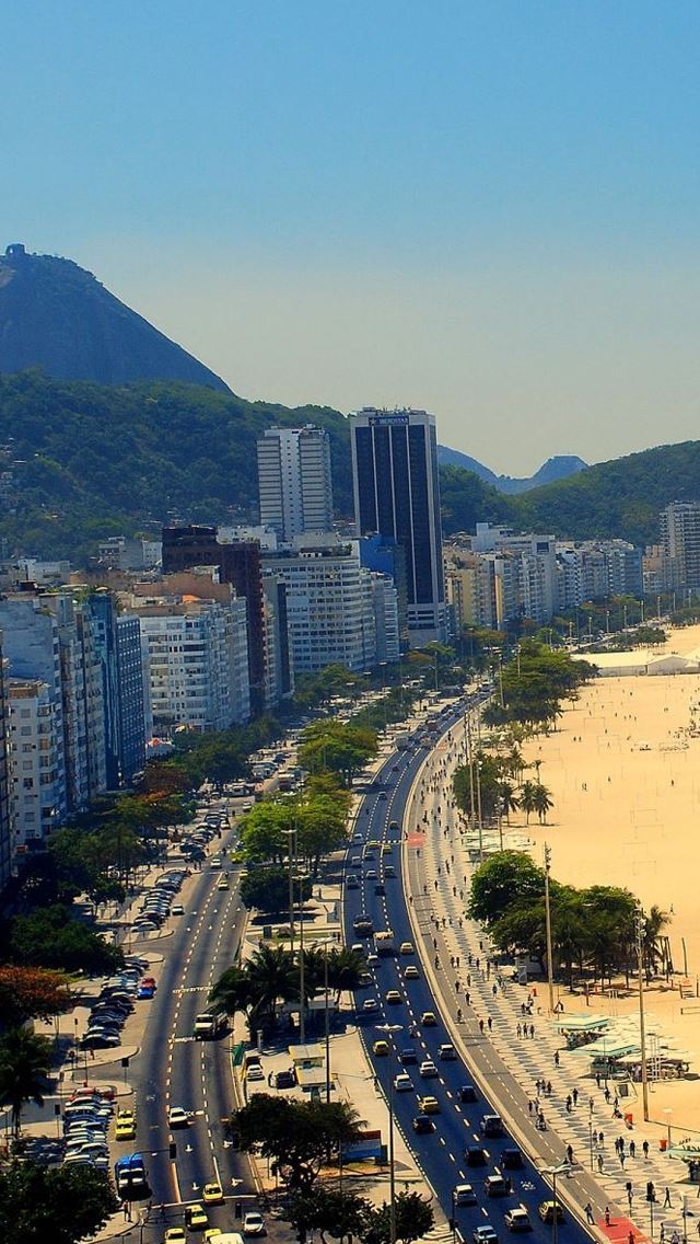 640x1136 Copacabana Rio de Janeiro -  iPhone Wallpaper