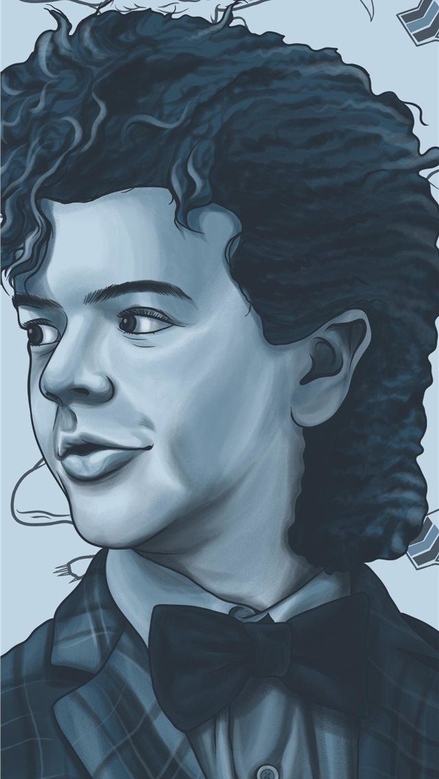640x1136 1242x2688 Dustin Stranger Things Season 2 FanArt M... - trends iPhone Wallpaper