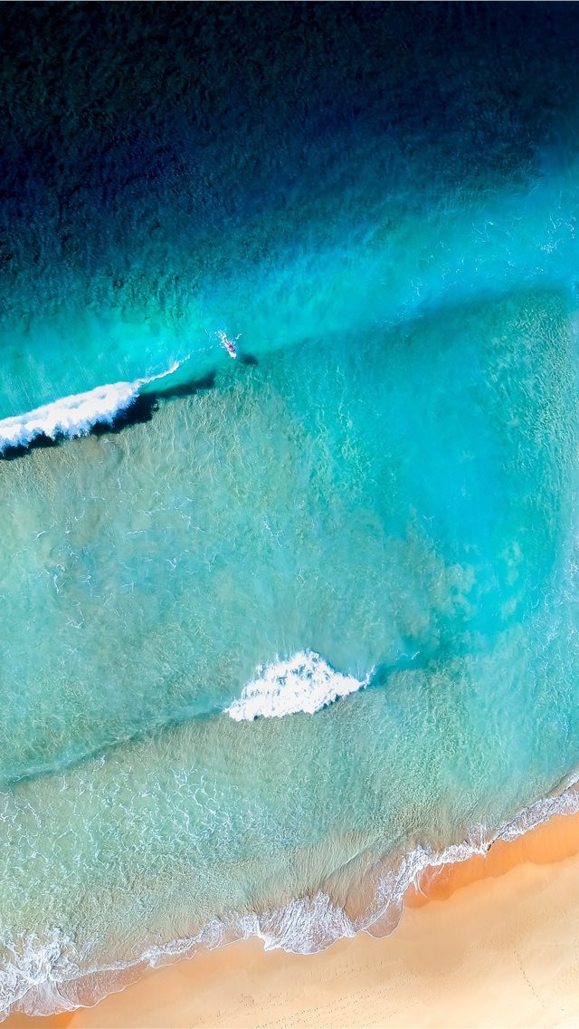 640x1136 sea waves near shore - australia iPhone Wallpaper