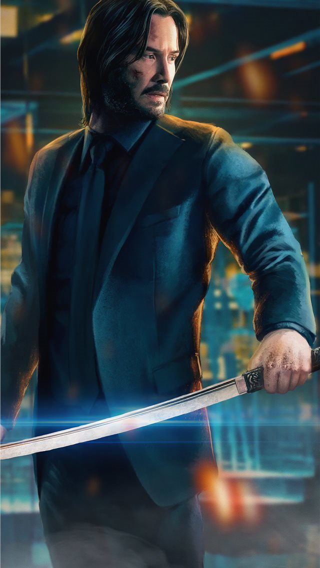 640x1136 john wick 4k new - artstation iPhone Wallpaper