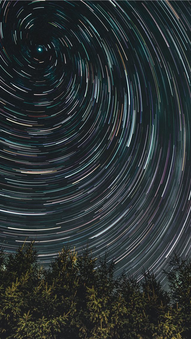640x1136 time lapse photography of shooting stars - innsbruck iPhone Wallpaper
