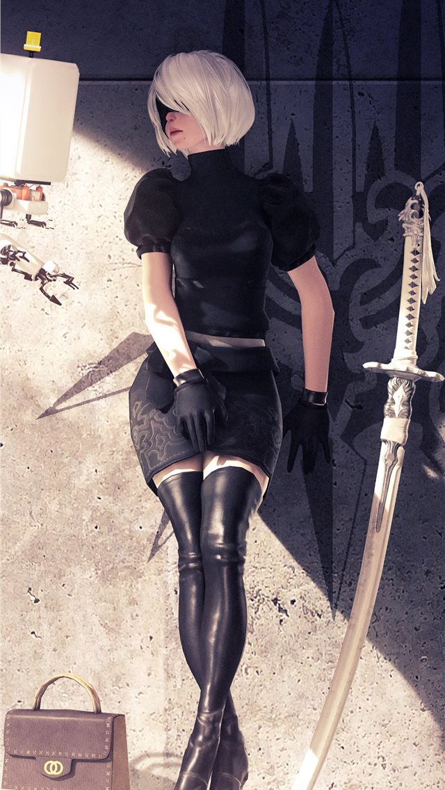 640x1136 nier automata game art 4k - digital art iPhone Wallpaper