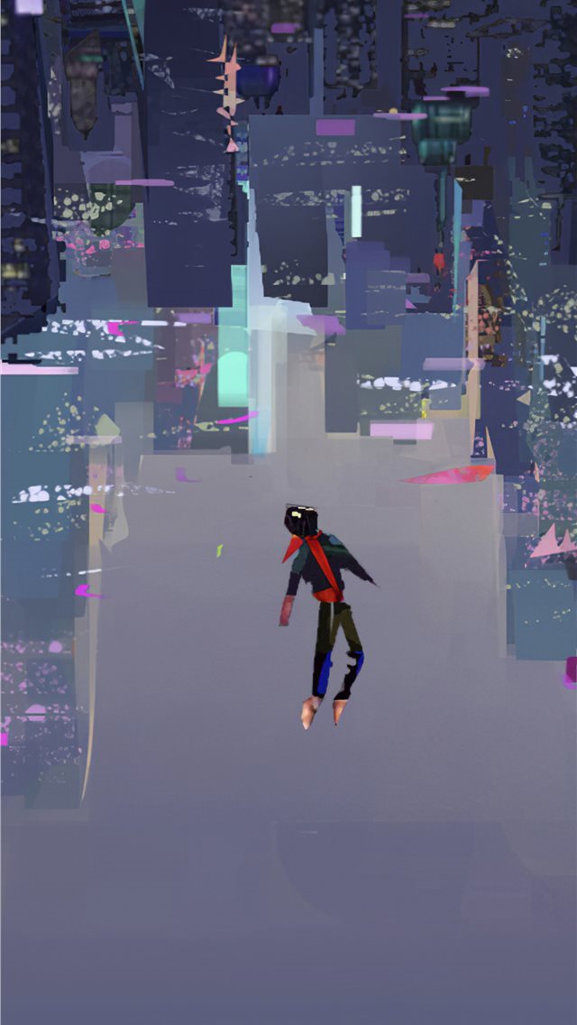 640x1136 spiderman into the spider verse art 4k - digital art iPhone Wallpaper