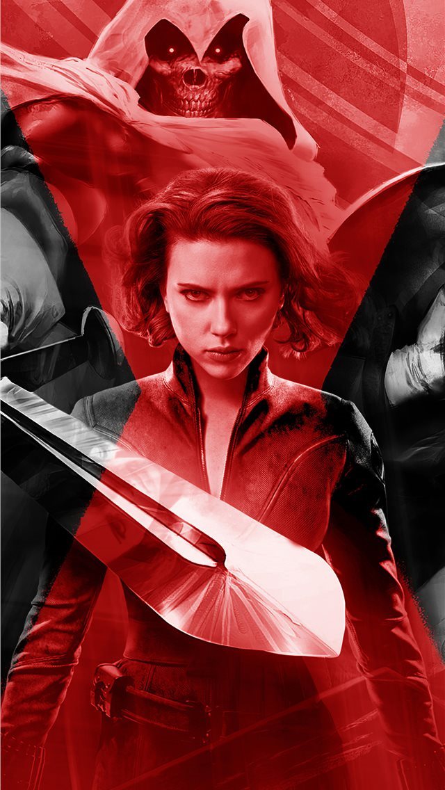 640x1136 black widow movie 2020 4k - behance iPhone Wallpaper
