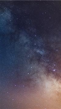 blue and orange starry night sky wallpaper