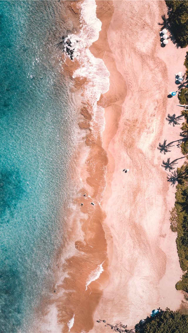 640x1136 aerial view of ocean - maui iPhone Wallpaper
