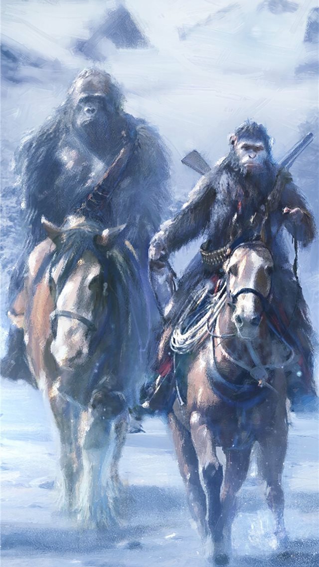 640x1136 war for the planet of the apes concept art 4k - 2017 movies iPhone Wallpaper
