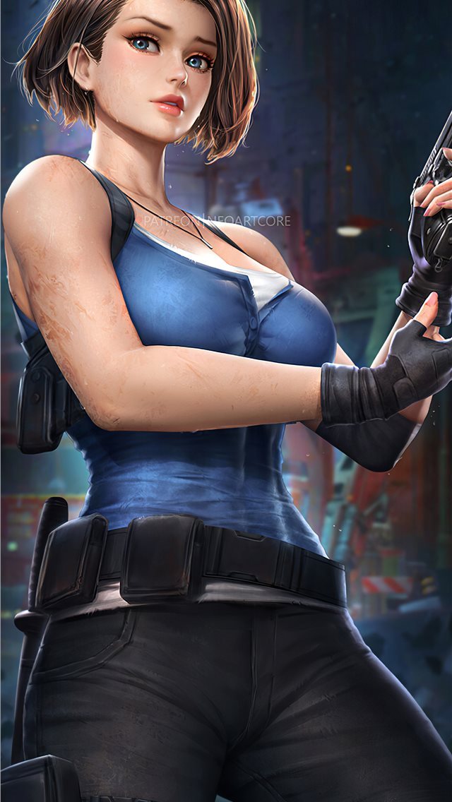640x1136 jill valentine resident evil 3 - artstation iPhone Wallpaper