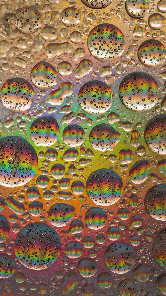 640x1136 blue green and yellow bubbles - rainbow iPhone Wallpaper