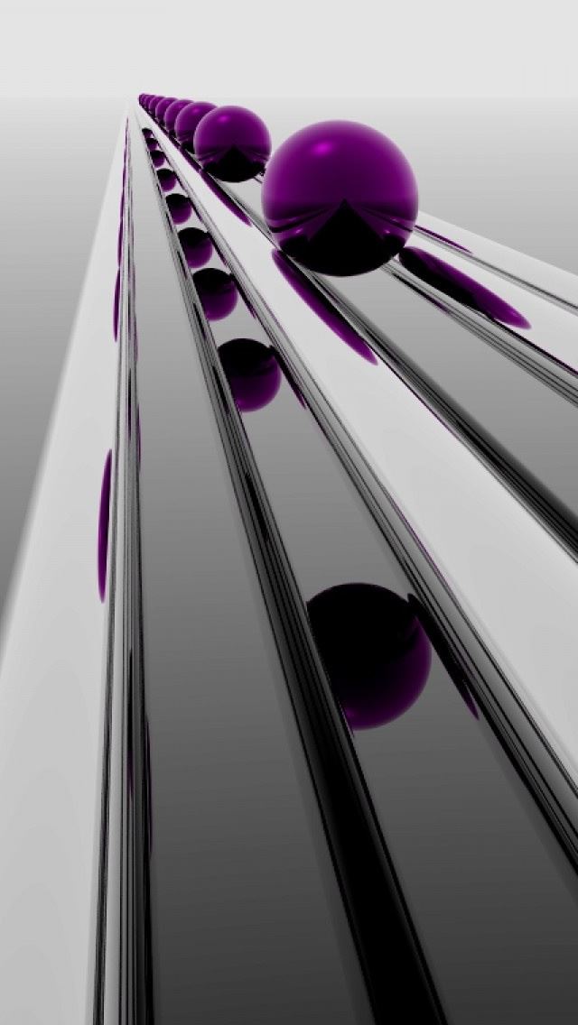 640x1136 Abstract Purple Sphere - circle iPhone Wallpaper