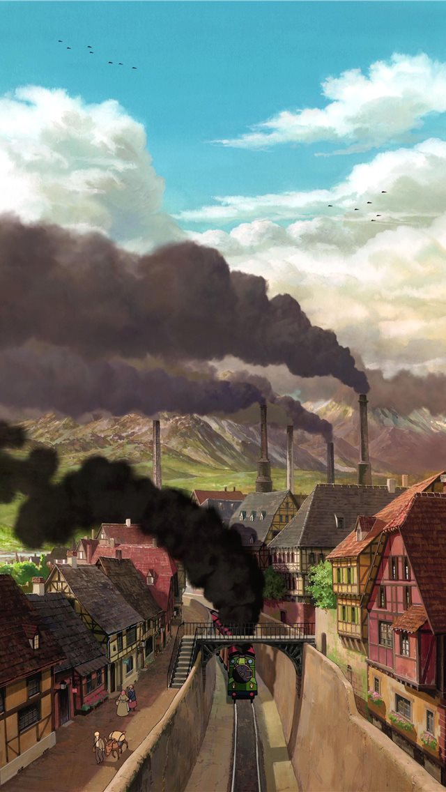 Studio Ghibli Scenery Top Free Studio Ghibli iPhone wallpaper 