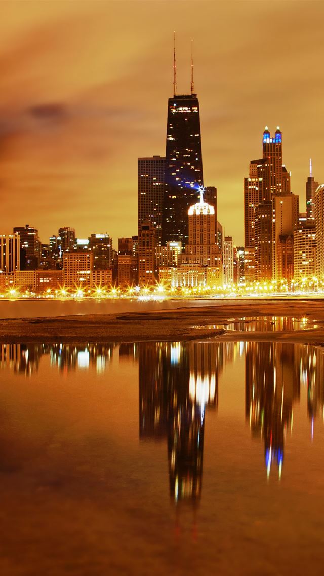 640x1136 Chicago Late Evening - chicago iPhone Wallpaper
