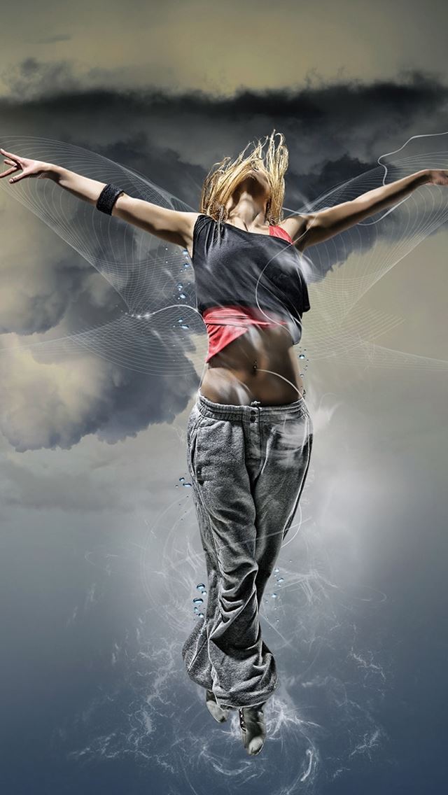 640x1136 Fantasy Girl Flying - girl iPhone Wallpaper