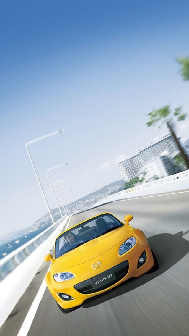 640x1136 Mazda Roadster Rs Mx5 - road iPhone Wallpaper