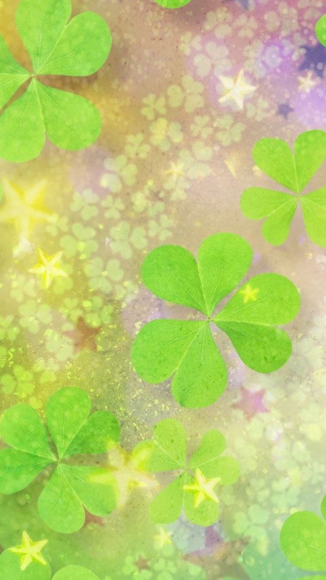 640x1136 Clover Leaves 2 - leaves iPhone Wallpaper