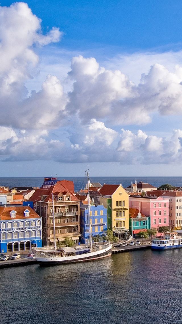 640x1136 Coastal city - sea iPhone Wallpaper