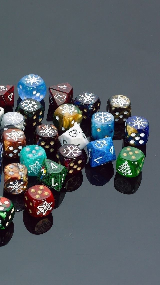 640x1136 Dices 3 - snowflake iPhone Wallpaper