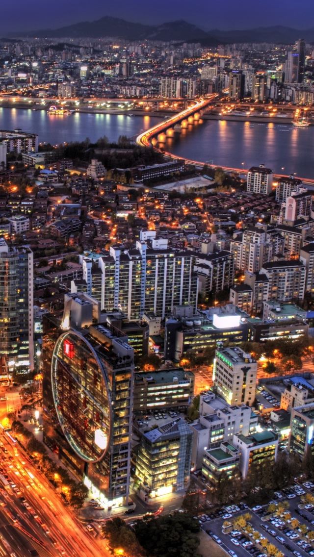 640x1136 Seoul At Night South Korea - seoul iPhone Wallpaper
