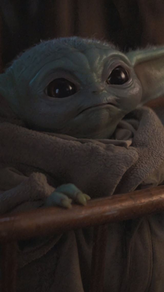 640x1136 Cute Baby Yoda from Mandalorian Resolution - trends iPhone Wallpaper