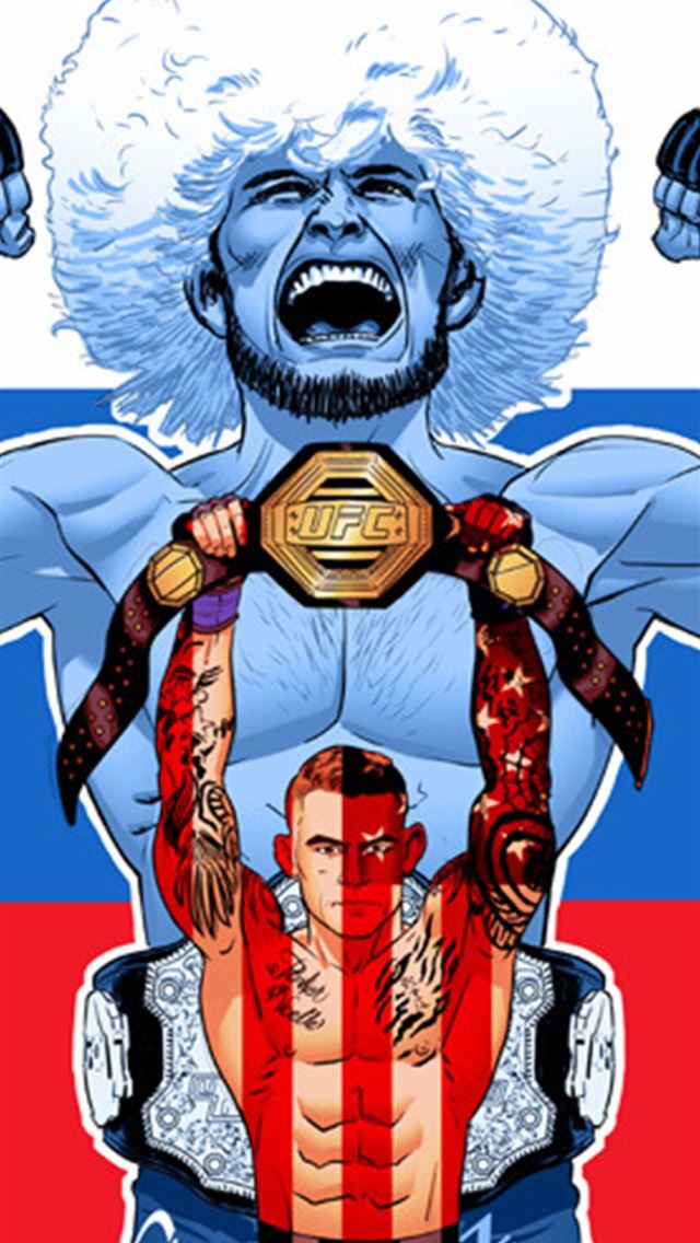 640x1136 Khabib Nurmagomedov vs Dustin Poirier Samsung Gala... - russia iPhone Wallpaper