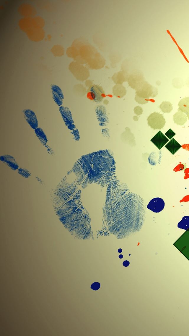 640x1136 Abstract Art Design - handprint iPhone Wallpaper