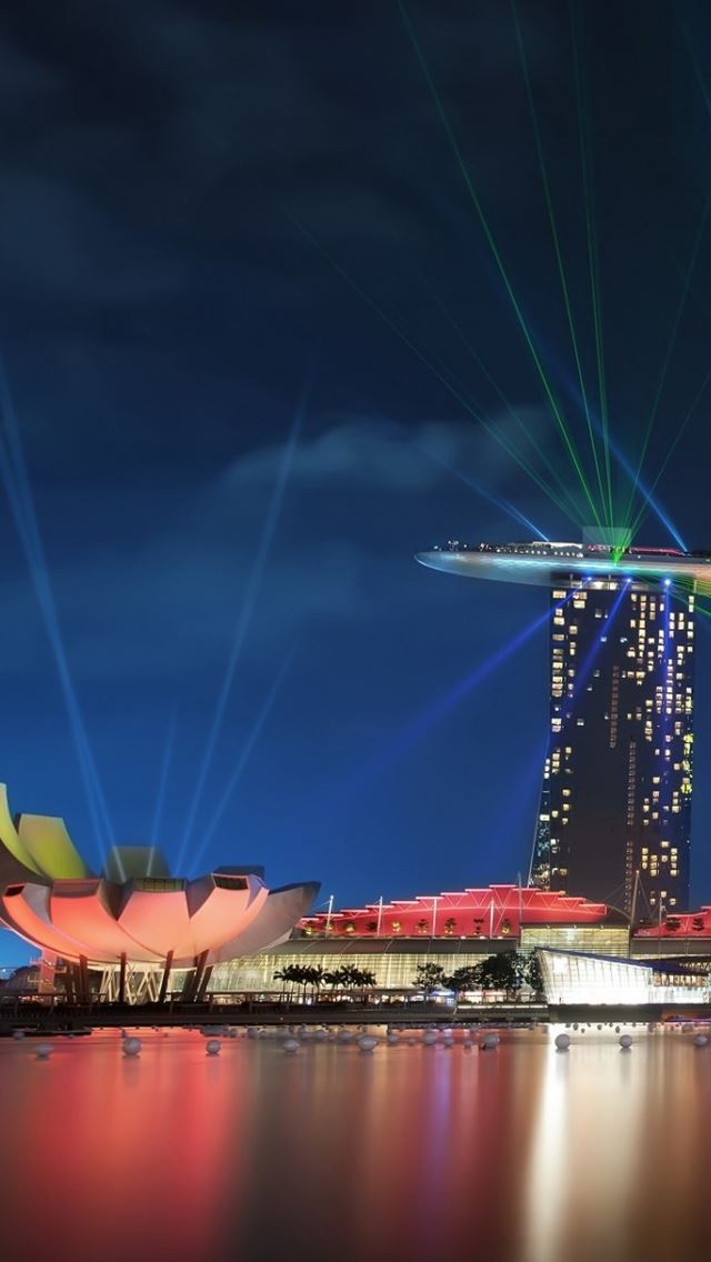 640x1136 Singapore Gardens By the Bay Lights - singapore iPhone Wallpaper