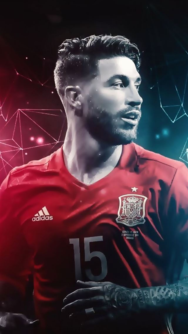 640x1136 Sergio Ramos García is a Spanish professional foo... - spain iPhone Wallpaper