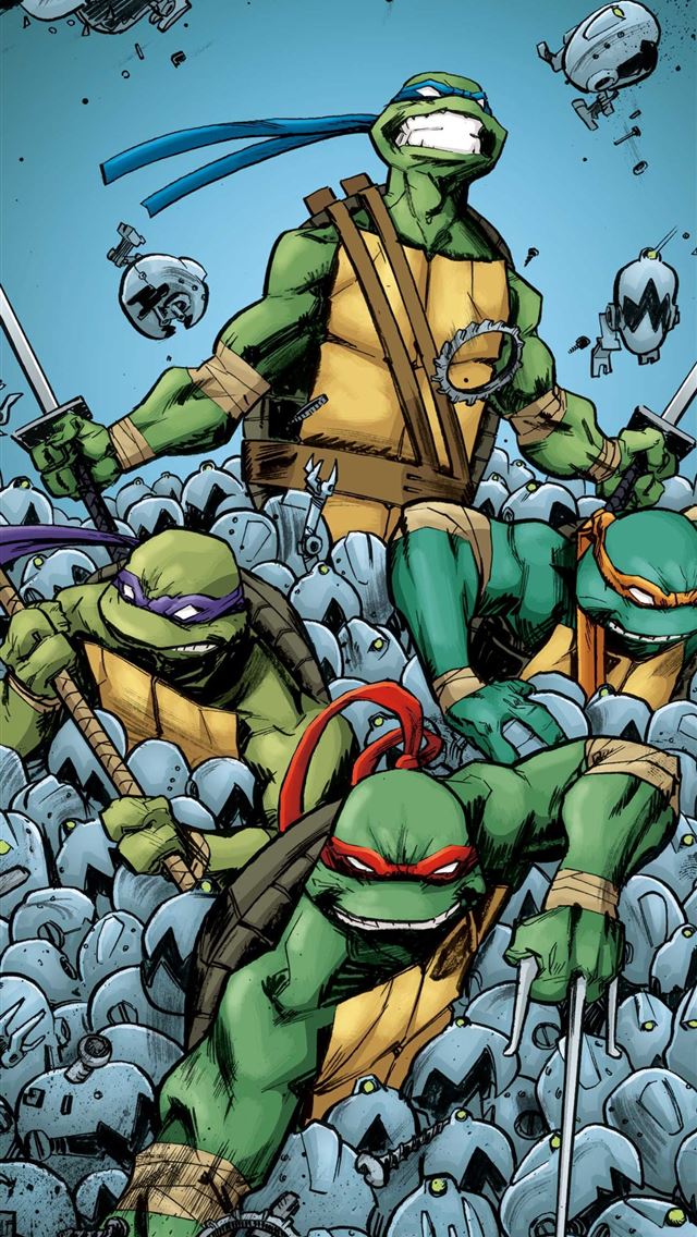 640x1136 Tmnt Cave - ninja iPhone Wallpaper