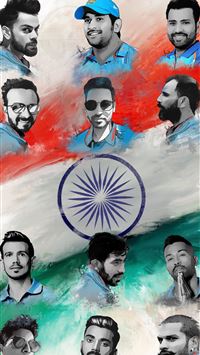 Fan art Indian cricket team wallpaper