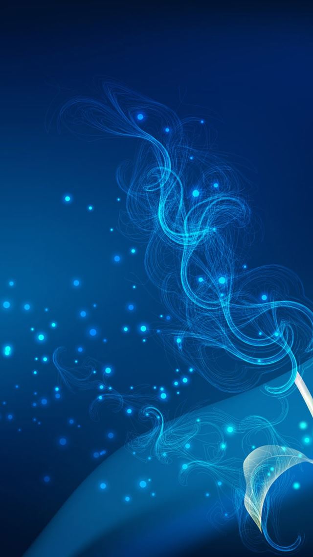 640x1136 Blue Abstract Fractal - abstract iPhone Wallpaper