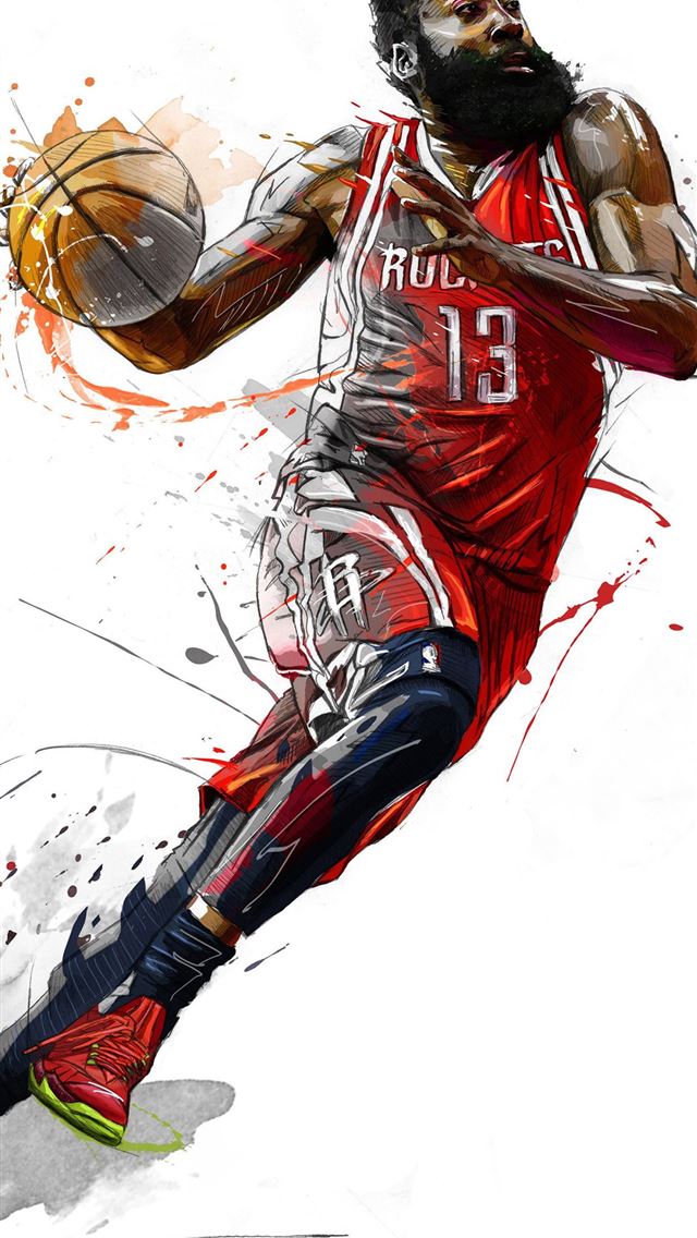 640x1136 James Harden 5k Art Sony Xperia X XZ Z5 Premium HD... - basketball celebrity iPhone Wallpaper