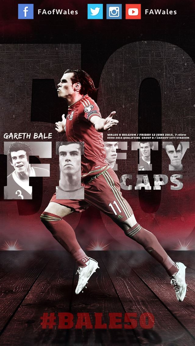 640x1136 Football Association of Wales featuring Gareth - wales iPhone Wallpaper