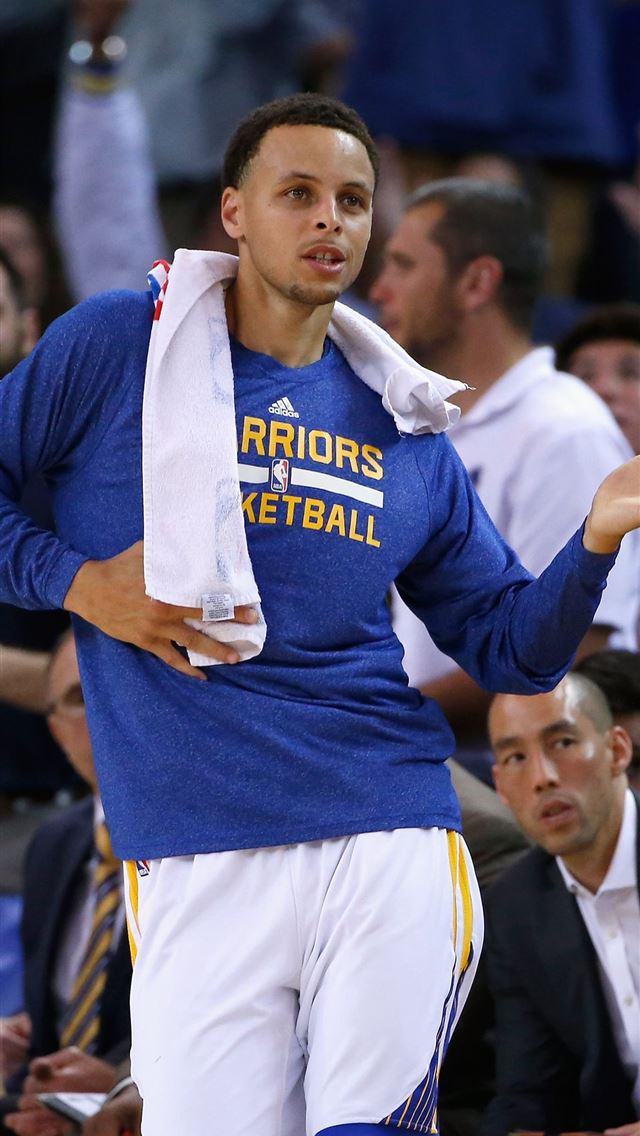 640x1136 Steph Curry Salsa Dancing courtside Warriors www u... - basketball celebrity iPhone Wallpaper