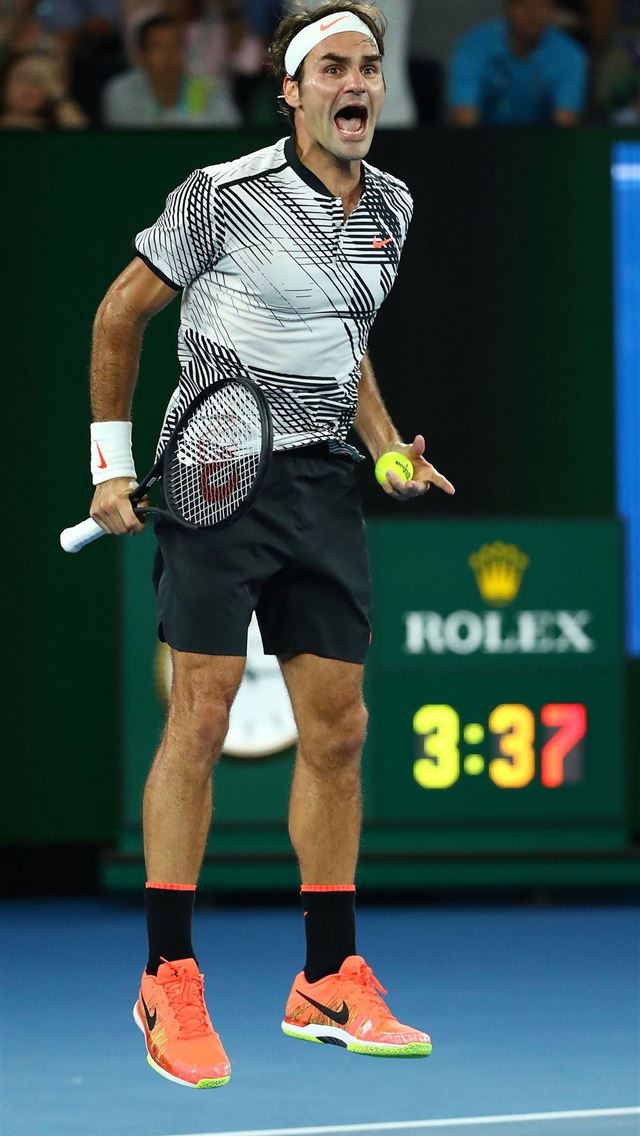 640x1136 Las mejores fotos del triunfo de Roger Federer sob... - roger federer iPhone Wallpaper
