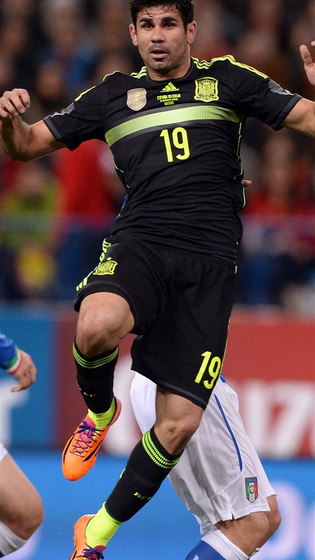 640x1136 Diego Costa on the Spain National Team - spain iPhone Wallpaper