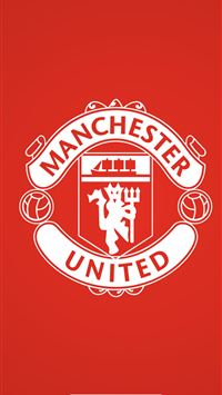 Manchester United FC Logo Red Background Free 4K U... wallpaper