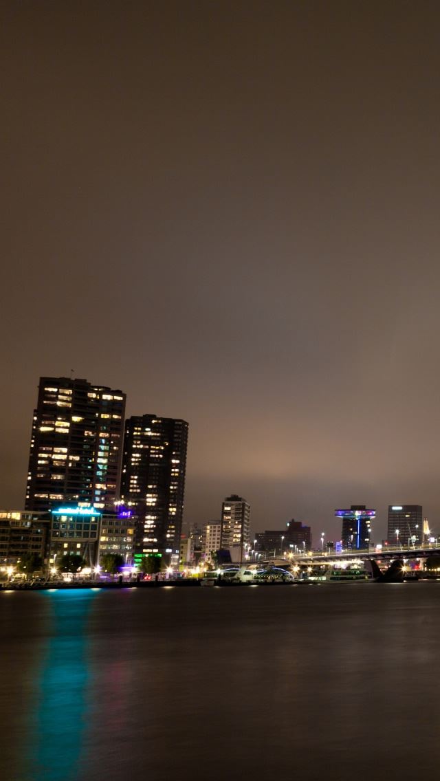 640x1136 Erasmus Bridge Rotterdam The Netherlands - tower iPhone Wallpaper