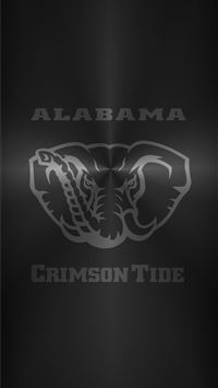 Alabama Crimson Tide Football logo Metal wallpaper