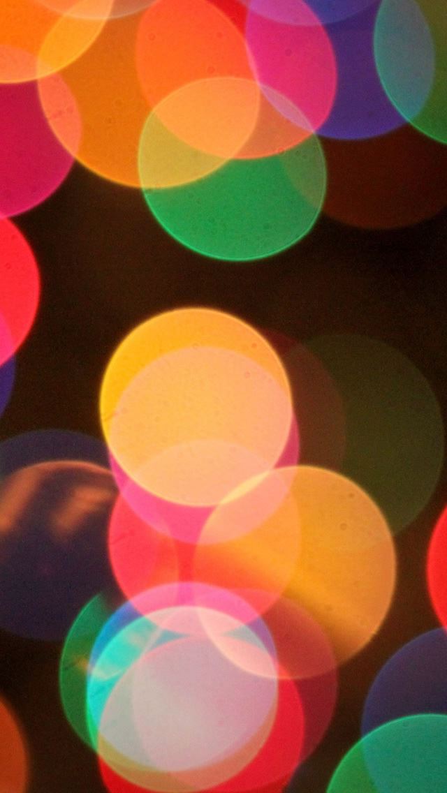 640x1136 The First Bokeh Of Christmas - circle iPhone Wallpaper