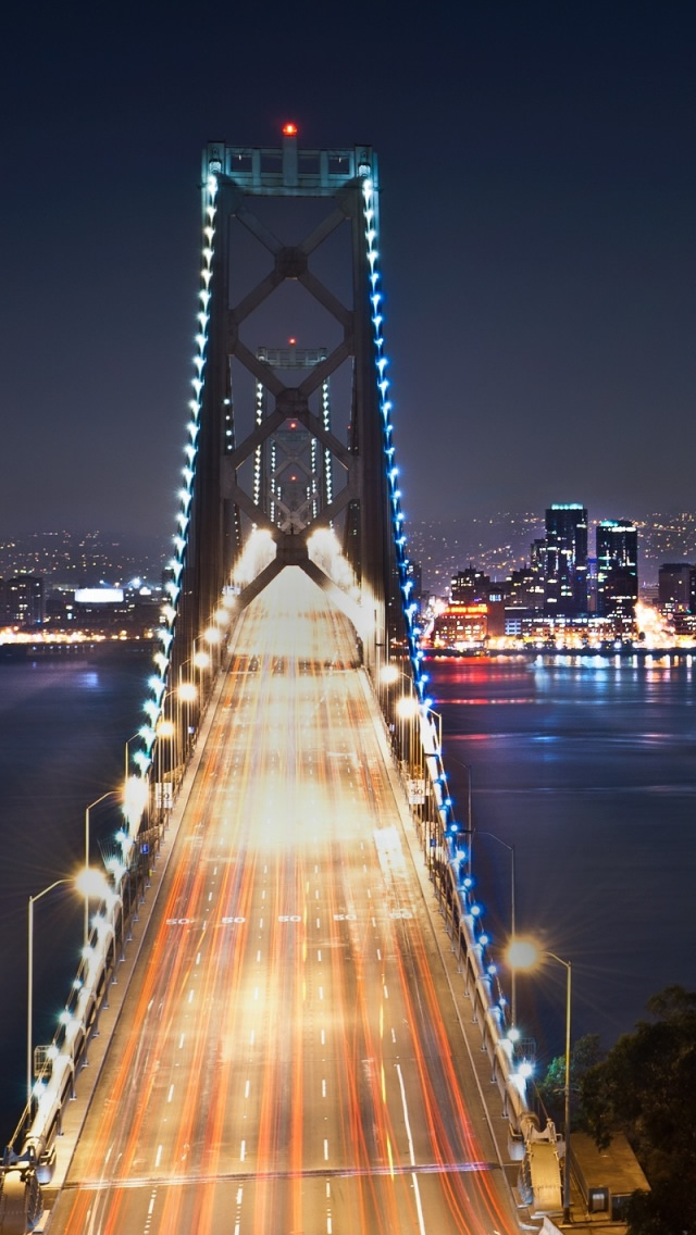 San Francisco At Night 3 Iphone Wallpapers Free Download